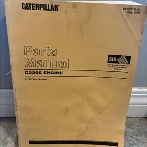 Caterpillar Yellow Parts Manual G3306 Engine